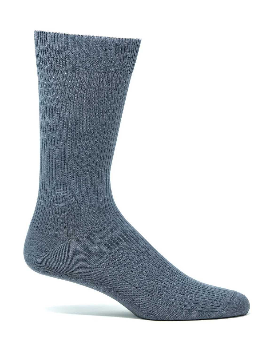 3 PAIR - J.B. Field's Men's Ribbed Bamboo Crew Dress Socks (CLEARANCE)