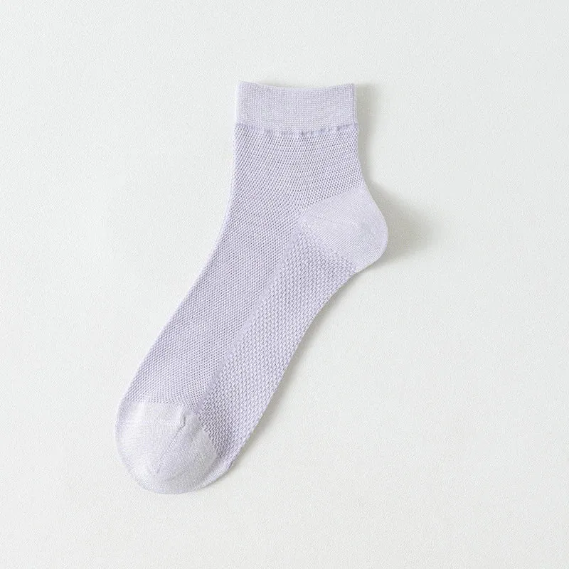 5-Pair Women's Cotton & Bamboo Fiber Socks