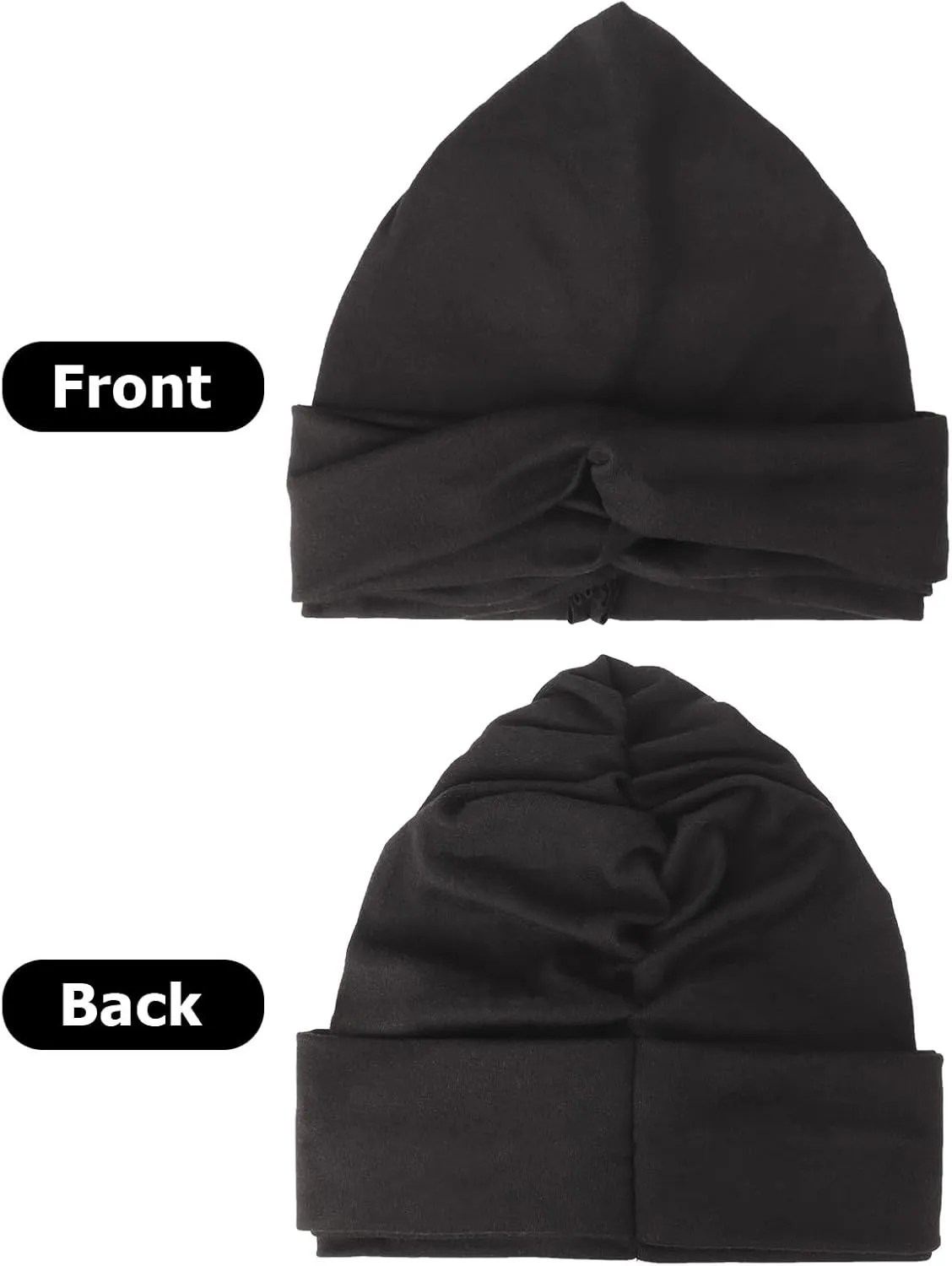 African Turban for Women Knotted Hair Wraps for Turban Head Scarf for Black Women Hair Cancer Chemo Headwear Cap