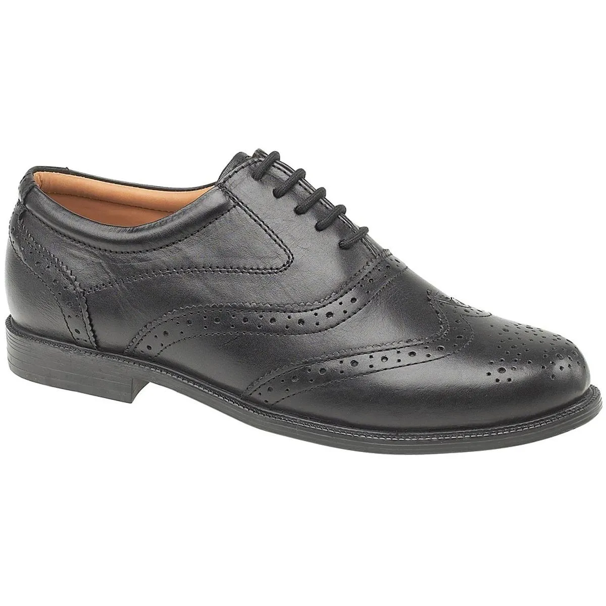 Amblers Liverpool Oxford Brogue Black