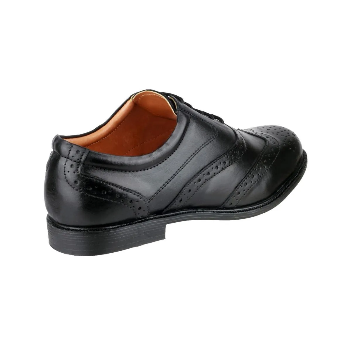 Amblers Liverpool Oxford Brogue Black