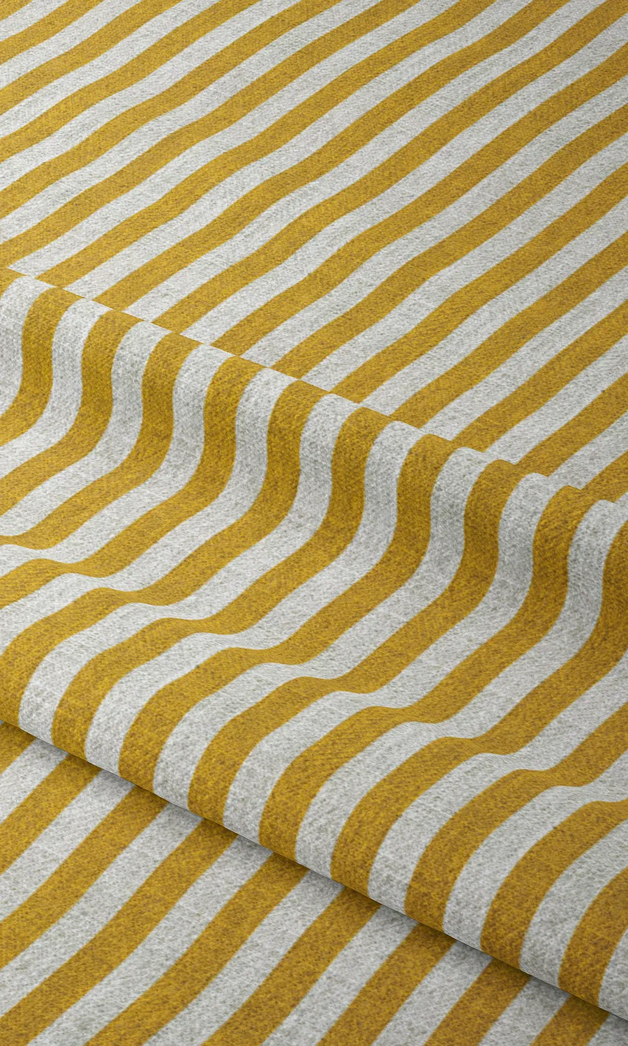 'Berken' Modern Striped Custom Shades (Deep Yellow/ White)