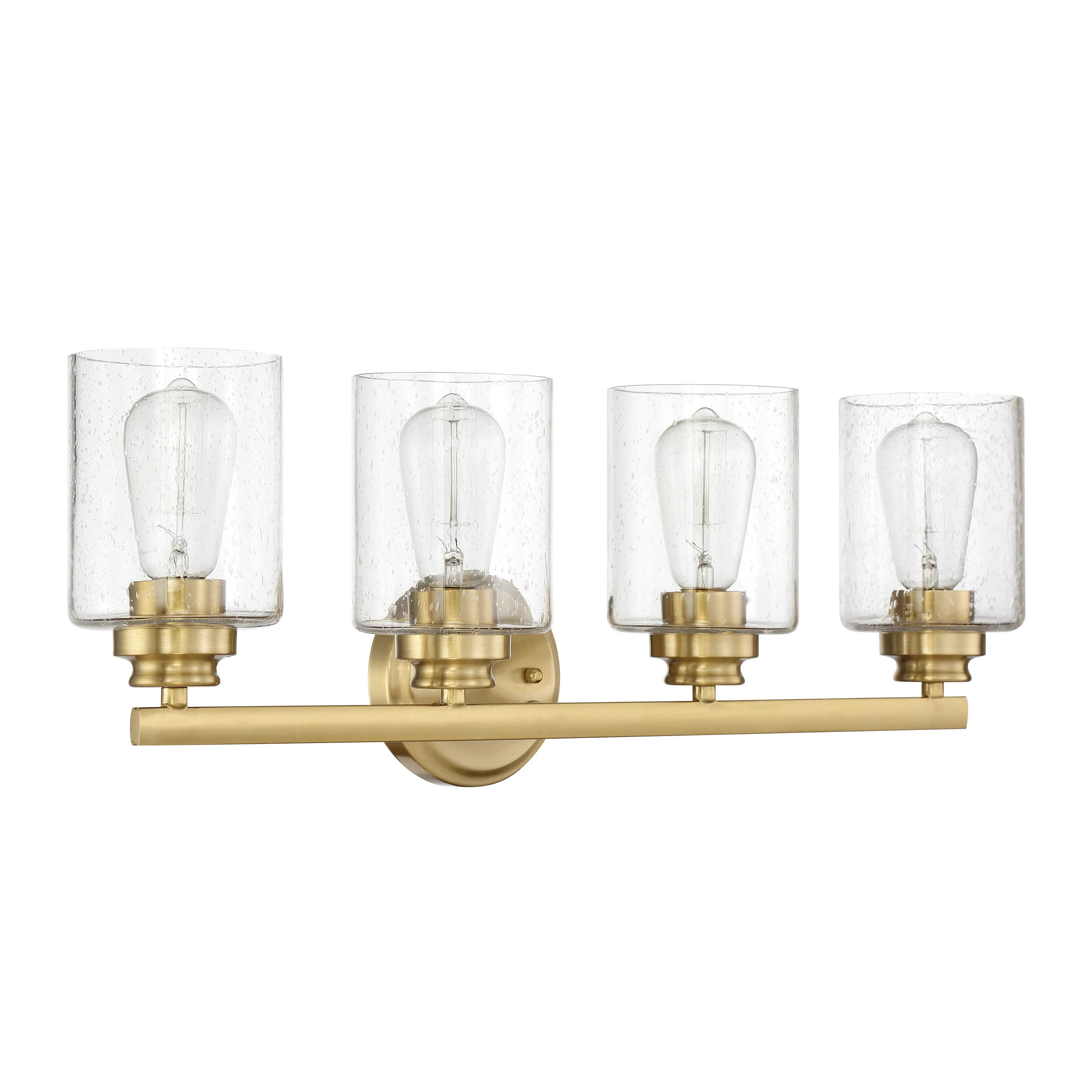 Bolden 4 Light Vanity in Satin Brass