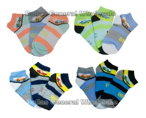 Boys Striped Car Pattern Socks