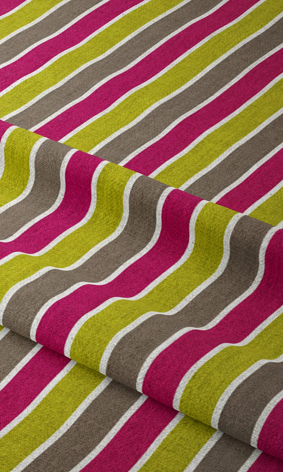 'Bridal Party' Custom Striped Print Window Shades (Pink/ Green)