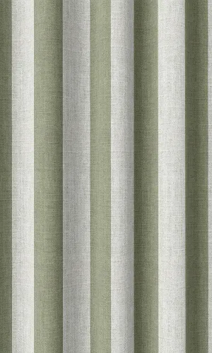 'Buseno' Modern Striped Custom Shades (Green/ White)