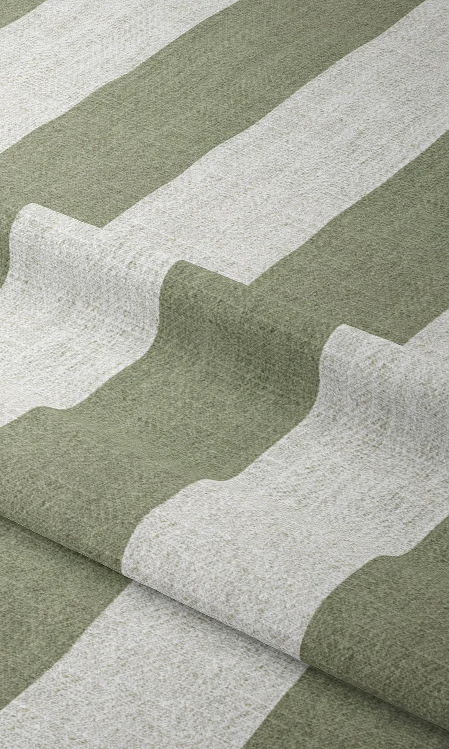 'Buseno' Modern Striped Custom Shades (Green/ White)