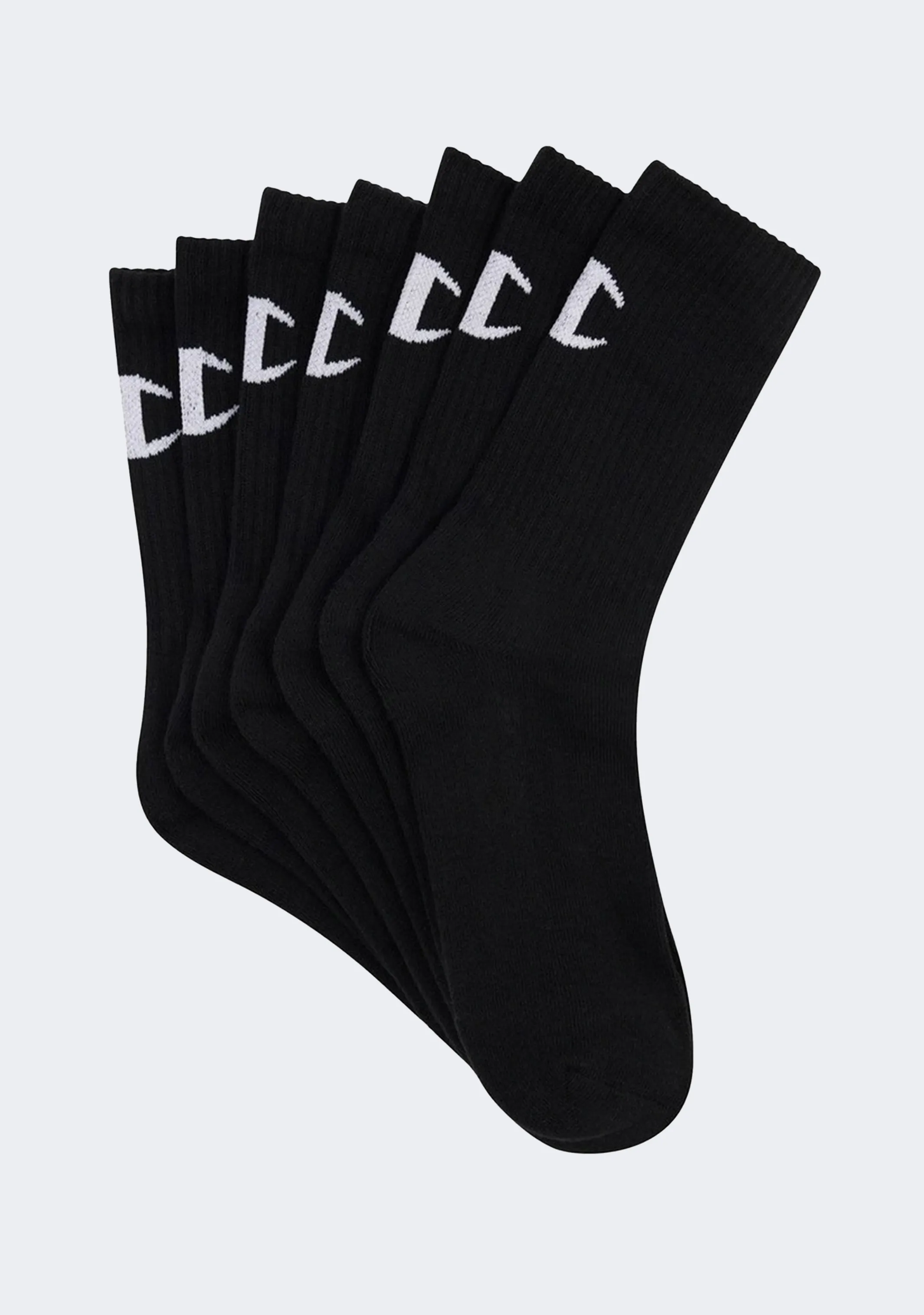 Champion Kids’ Crew Socks Black (7PK)