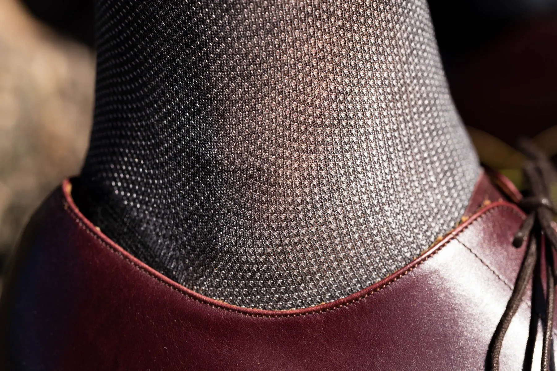 Charcoal Gray & White Two-Tone Solid Socks