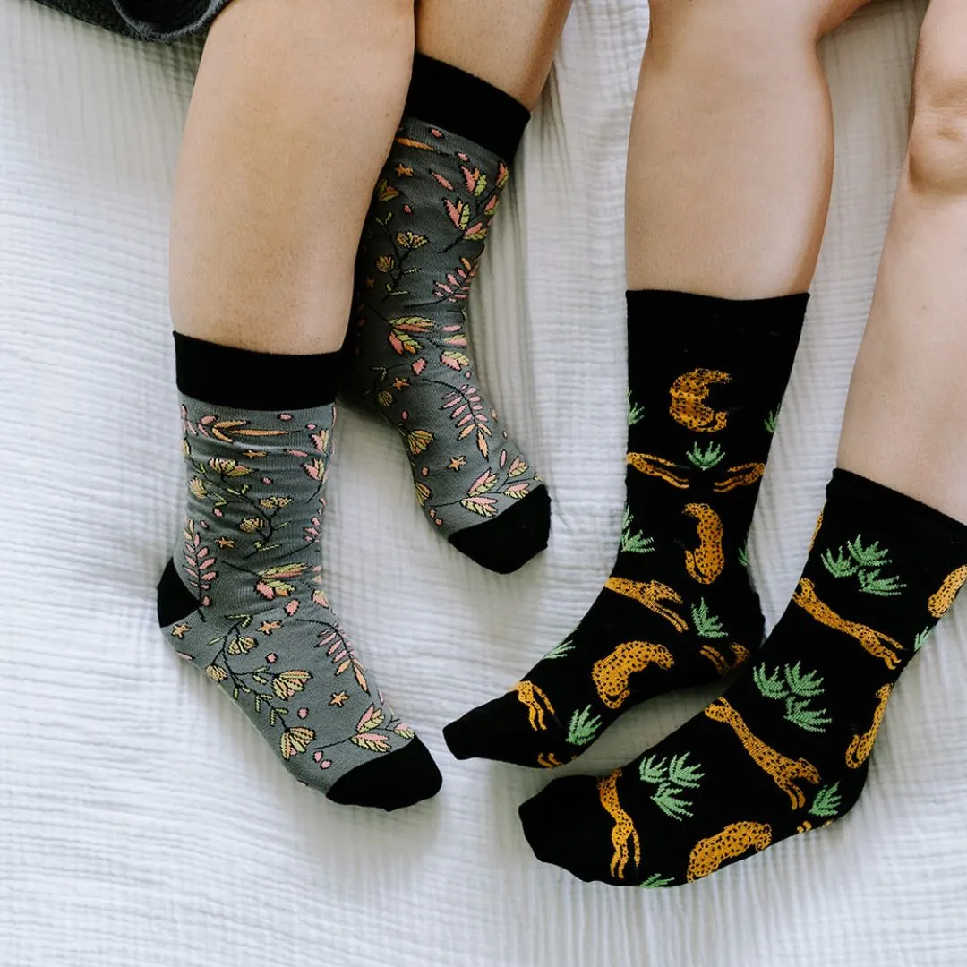 Cheetah Pima Socks