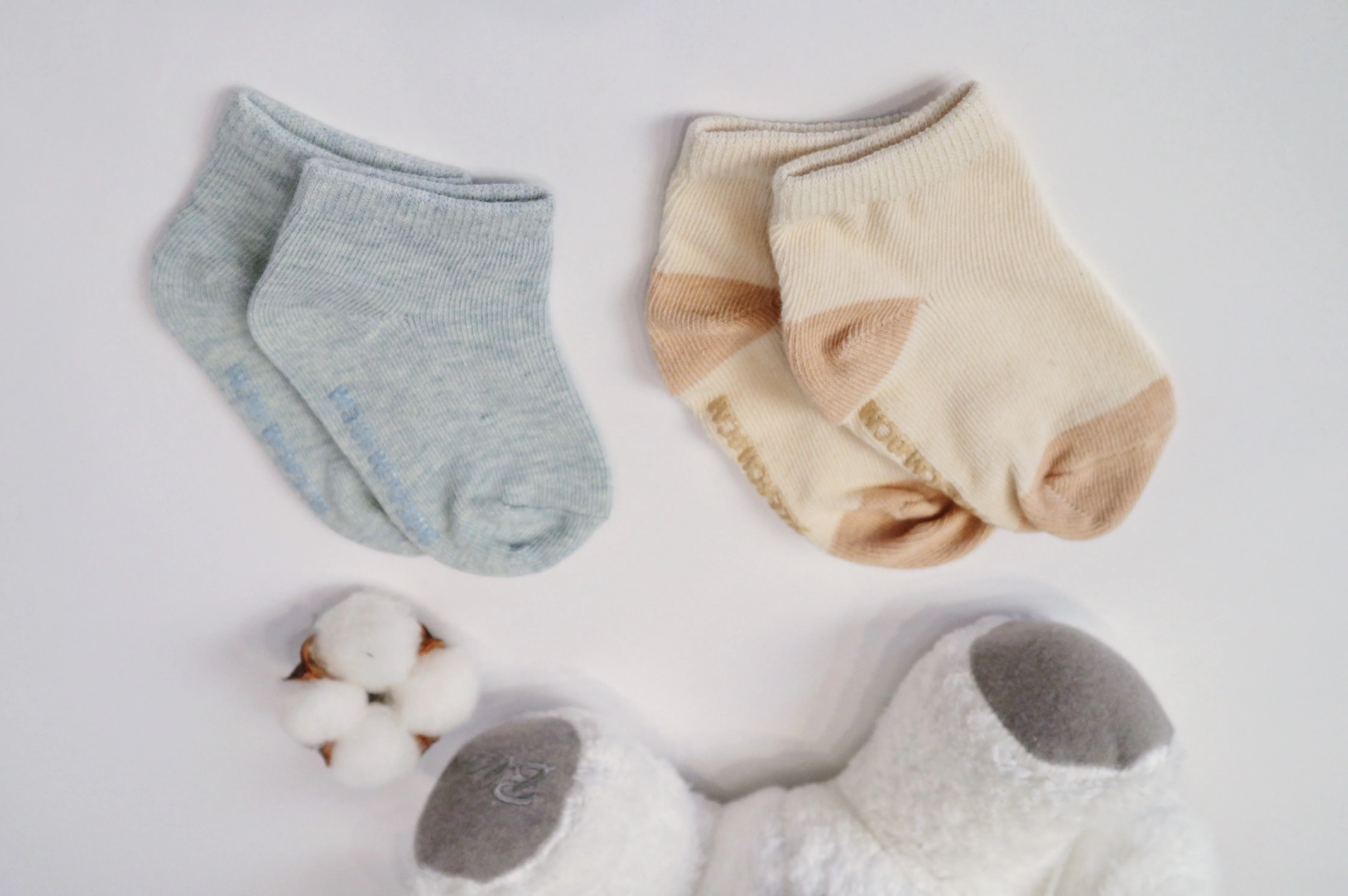 Children's Socks Bundle (3 Pairs, Nature color & Sky Blue)