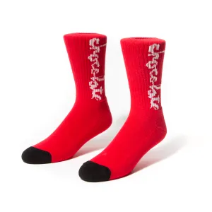 Chocolate W37 Chunk Socks Red