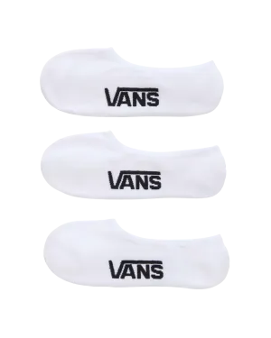 Classic No Show 3 Pack in White & Black