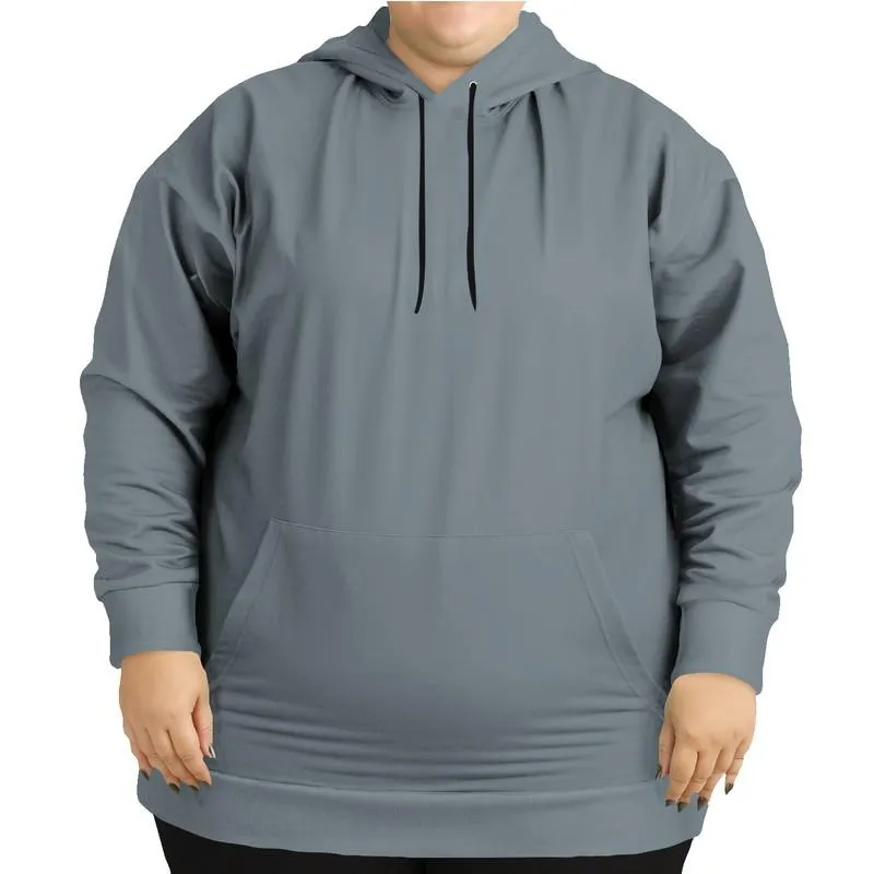 Cool Gray Hoodie | Unisex | with PLUS sizes | Medium Dark Pale Cyan Gray | C10M0Y0K60