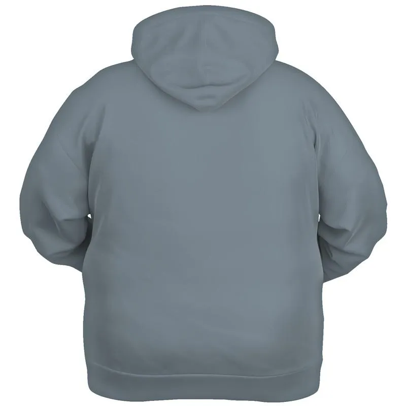 Cool Gray Hoodie | Unisex | with PLUS sizes | Medium Dark Pale Cyan Gray | C10M0Y0K60