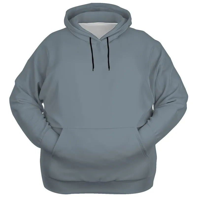 Cool Gray Hoodie | Unisex | with PLUS sizes | Medium Dark Pale Cyan Gray | C10M0Y0K60