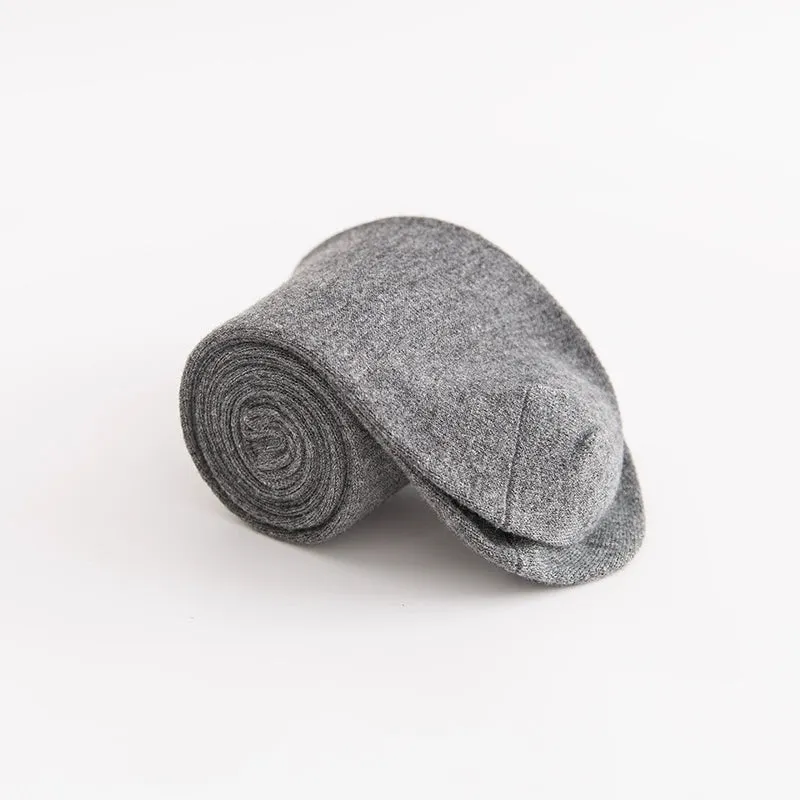 Cozy Black Wool Over-the-Knee Socks