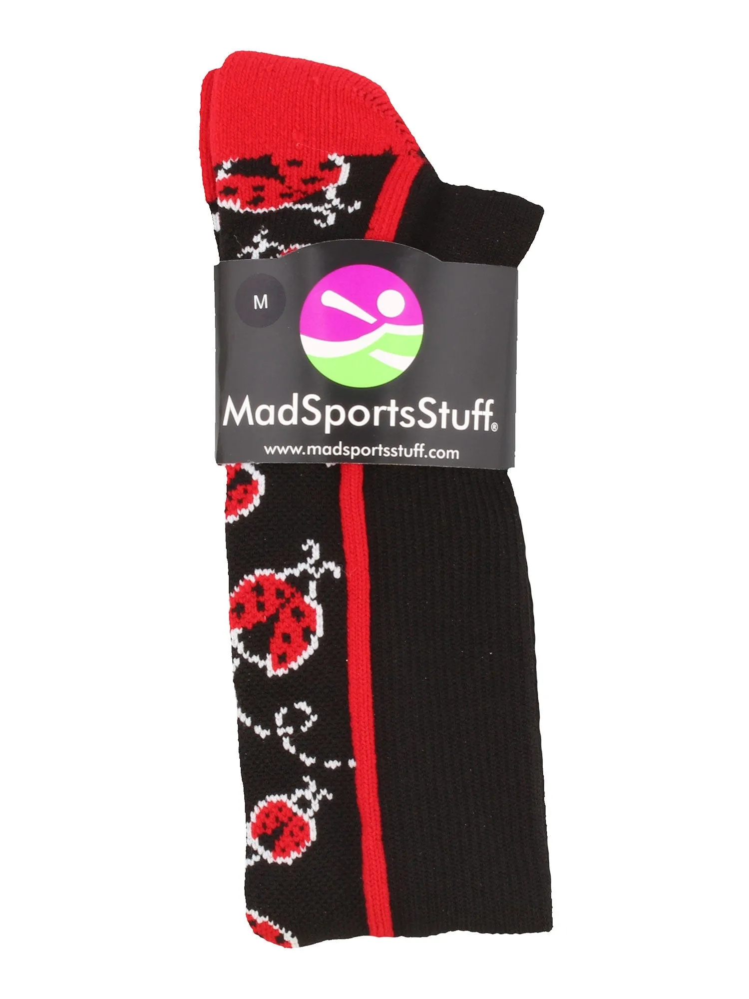 Crazy Socks with Ladybugs Over the Calf