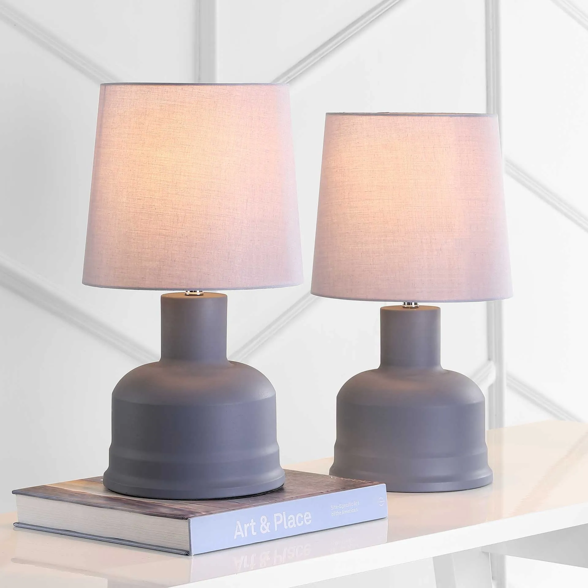 Dalilah Table Lamp Dark Gray (Set of 2)
