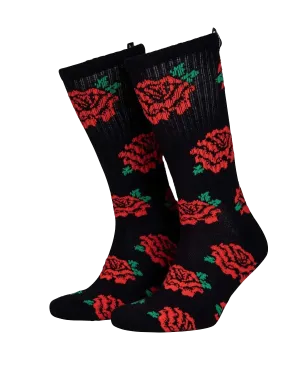 Dressen Roses Socks in Black