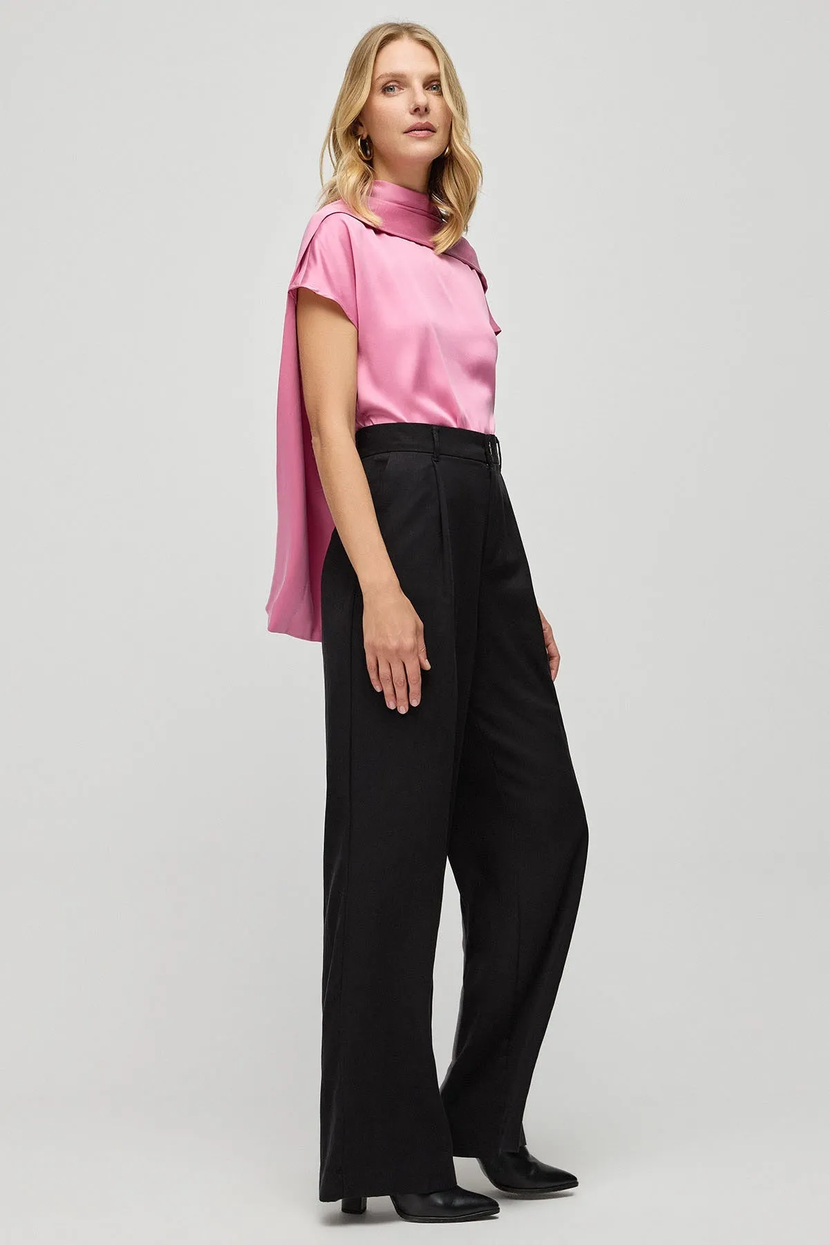 Dusty Rose Pure Silk Cecilia Women's Blouse