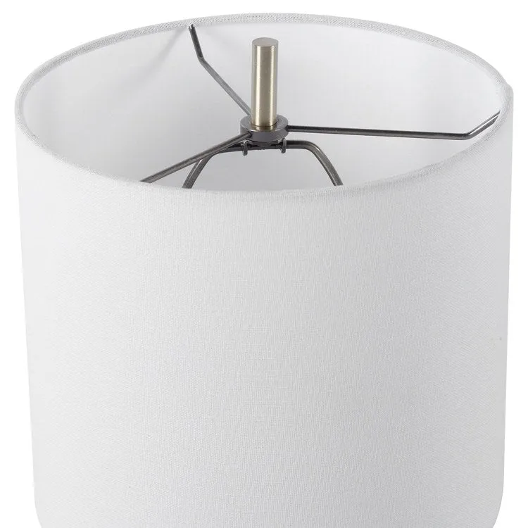 Eloise White Marble Table Lamp by Matthew Williams