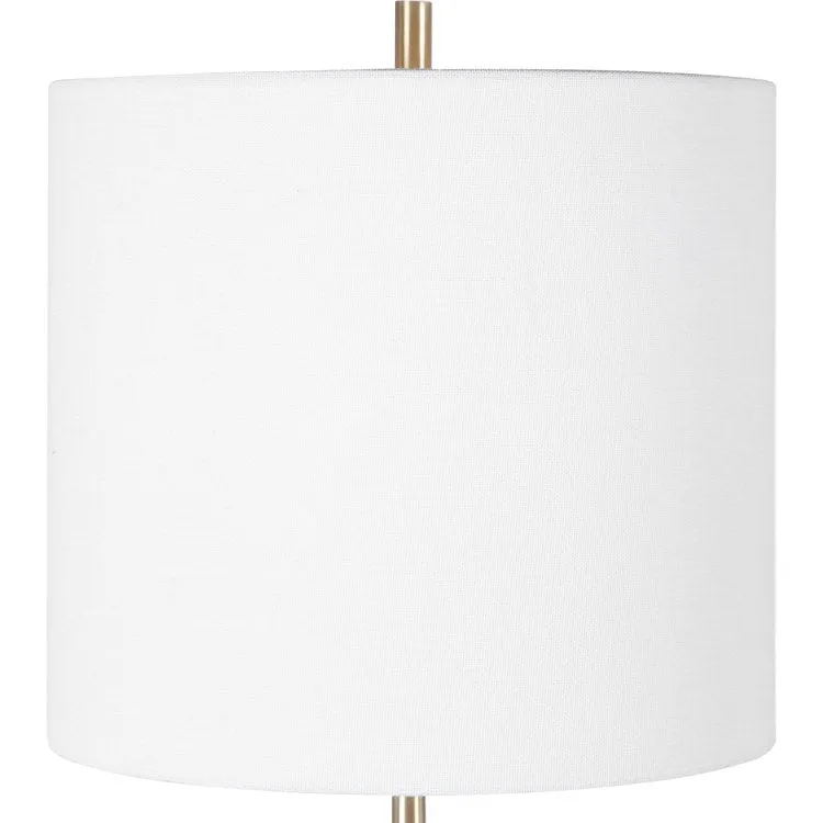 Eloise White Marble Table Lamp by Matthew Williams