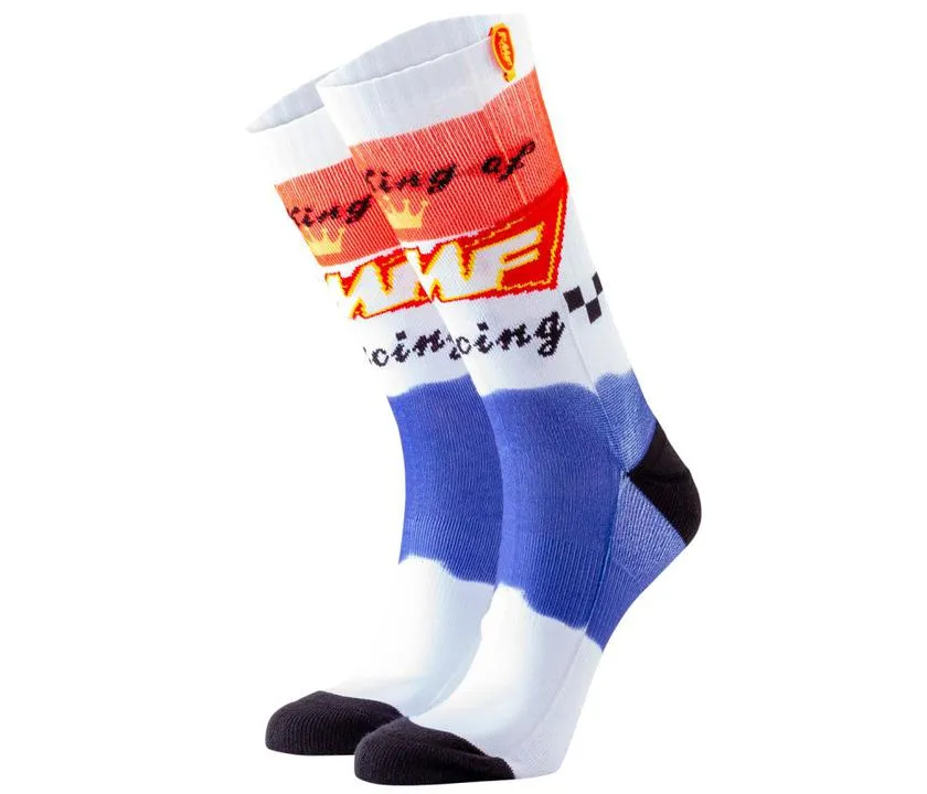 FMF Casual Socks King Of Racing White Blue