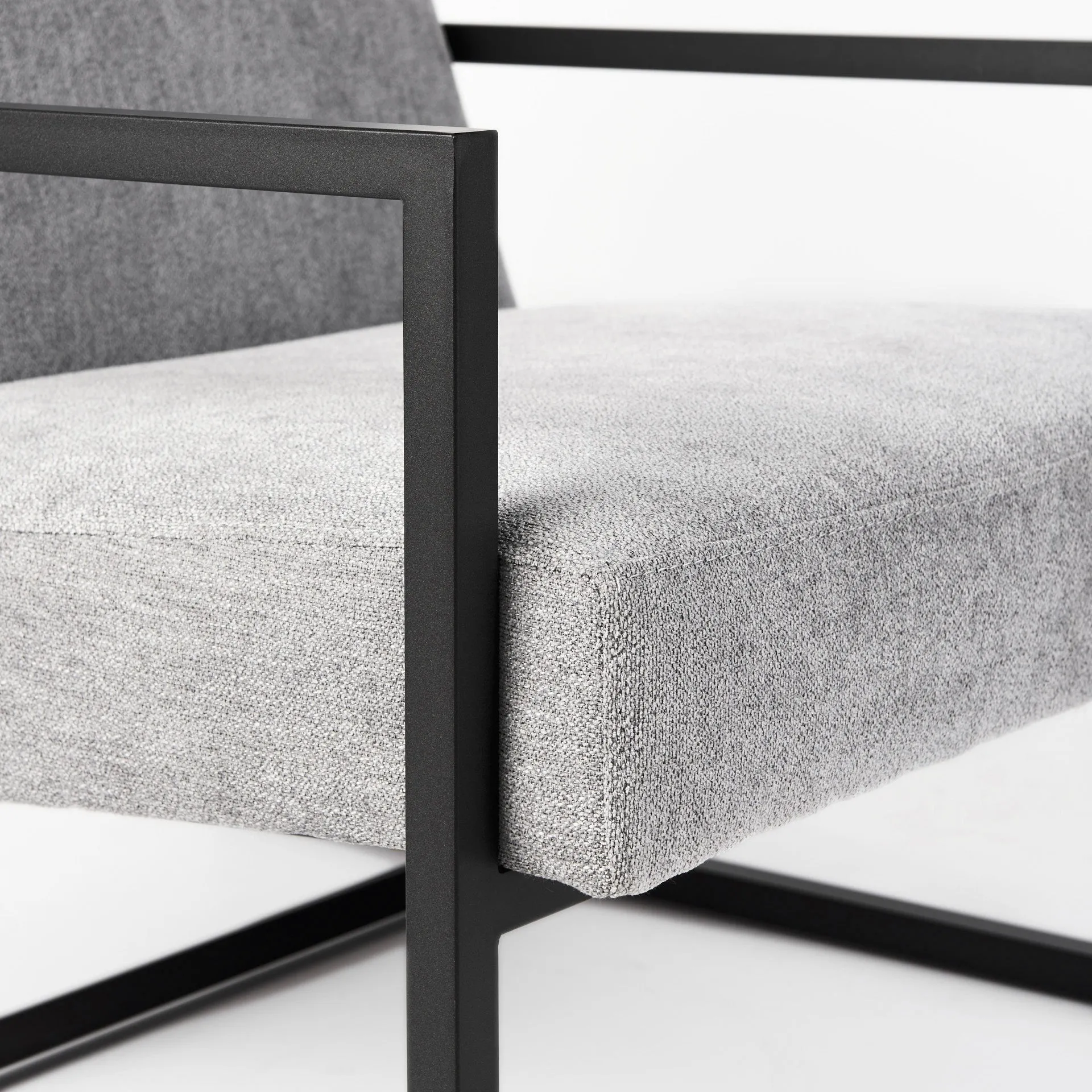 Geo Modern Gray and Black Accent or Side Chair By Homeroots
