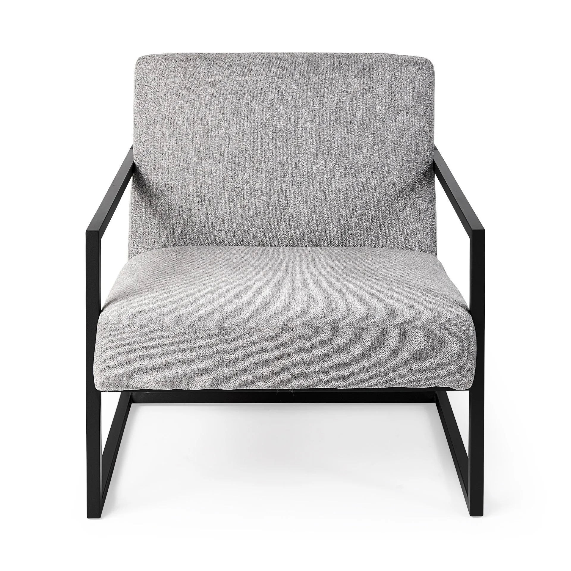 Geo Modern Gray and Black Accent or Side Chair By Homeroots