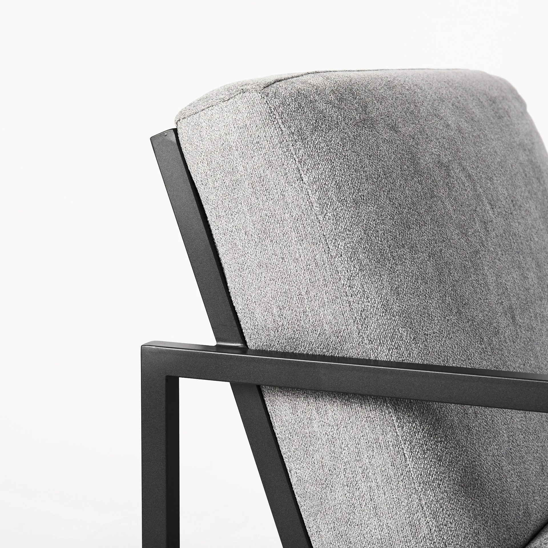 Geo Modern Gray and Black Accent or Side Chair By Homeroots