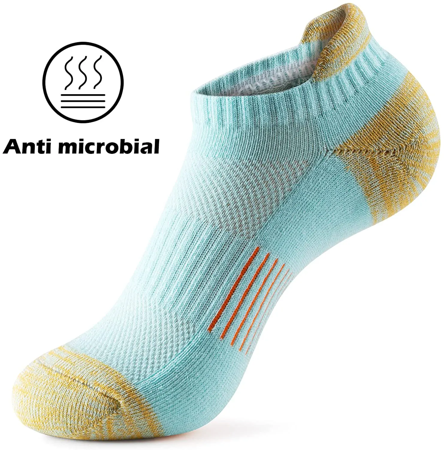 Gonii Ankle Socks Womens Running Athletic No Show Socks Cushioned 5-Pairs