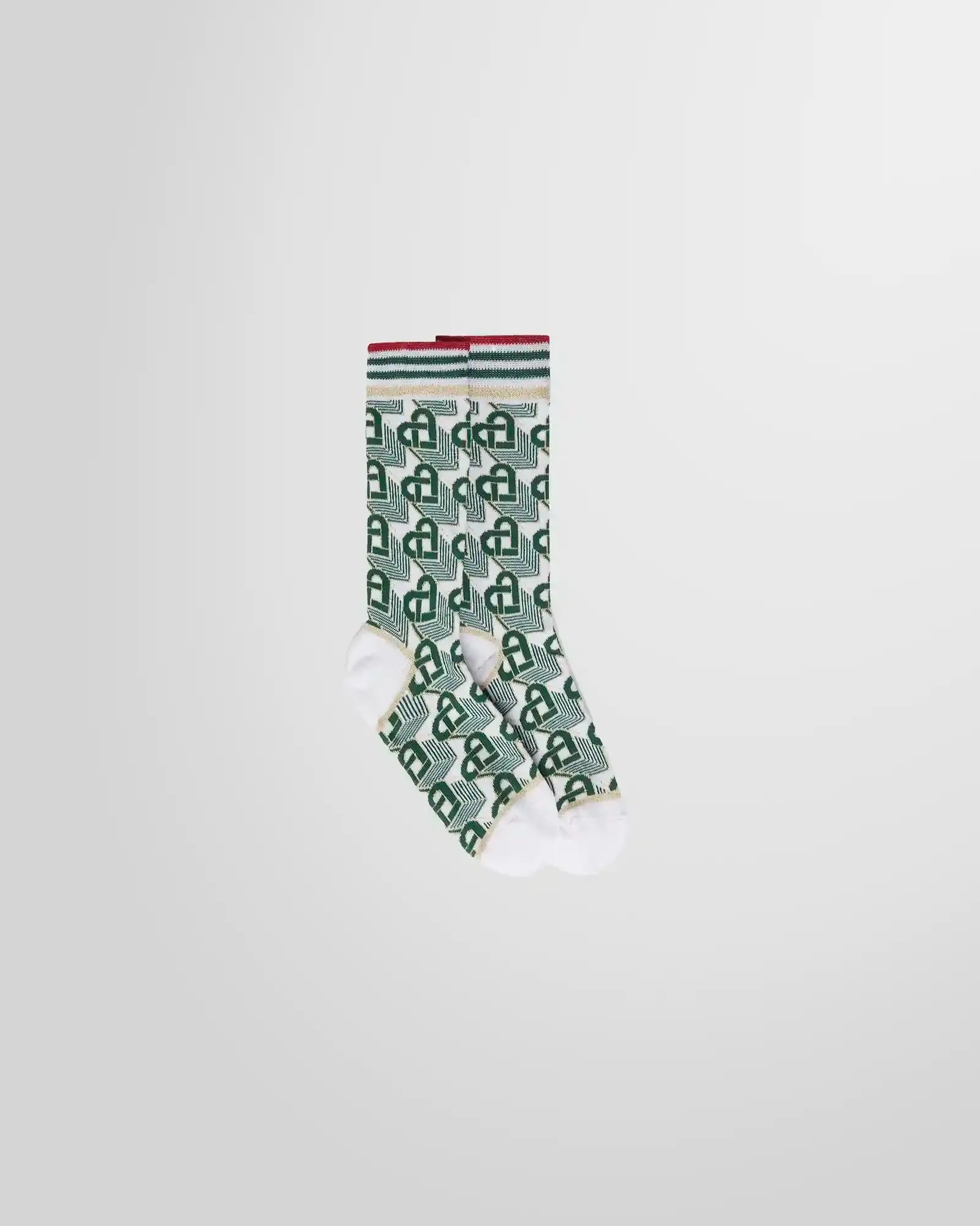 Heart Monogram Crew Sock