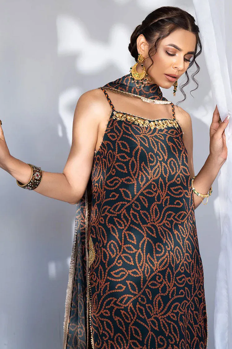 Hemstitch - Afsana Pret Collection - Emerald Bloom (B)