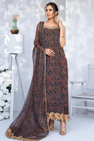 Hemstitch - Afsana Pret Collection - Emerald Bloom (B)