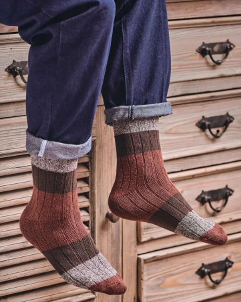 HJ Hall Acacia Chunky Cotton Socks