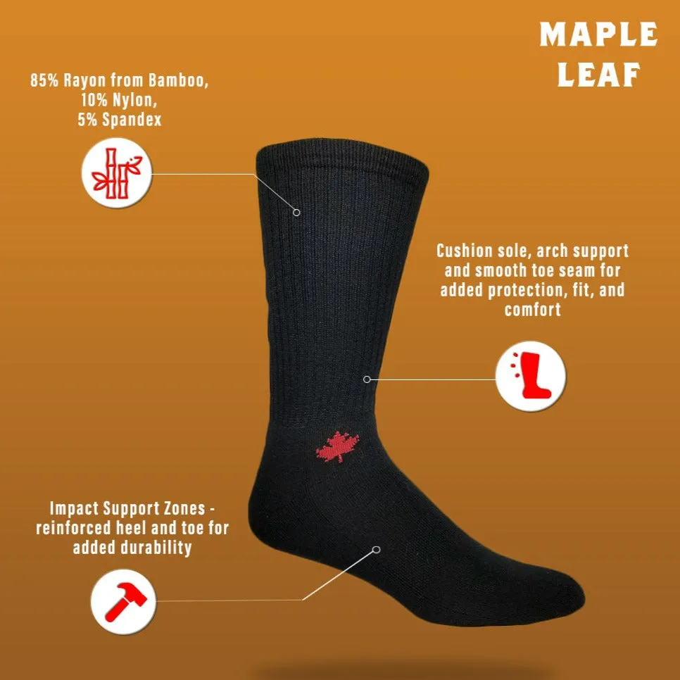 J.B. Field's Athletic "Canadian Maple Leaf" Bamboo Sport Socks