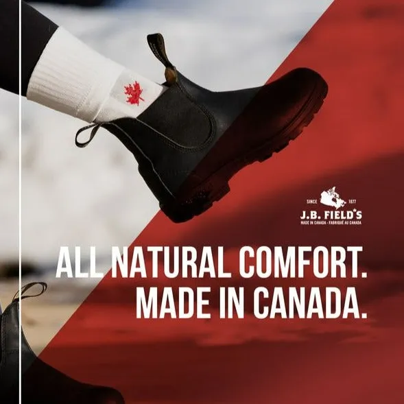 J.B. Field's Athletic "Canadian Maple Leaf" Bamboo Sport Socks