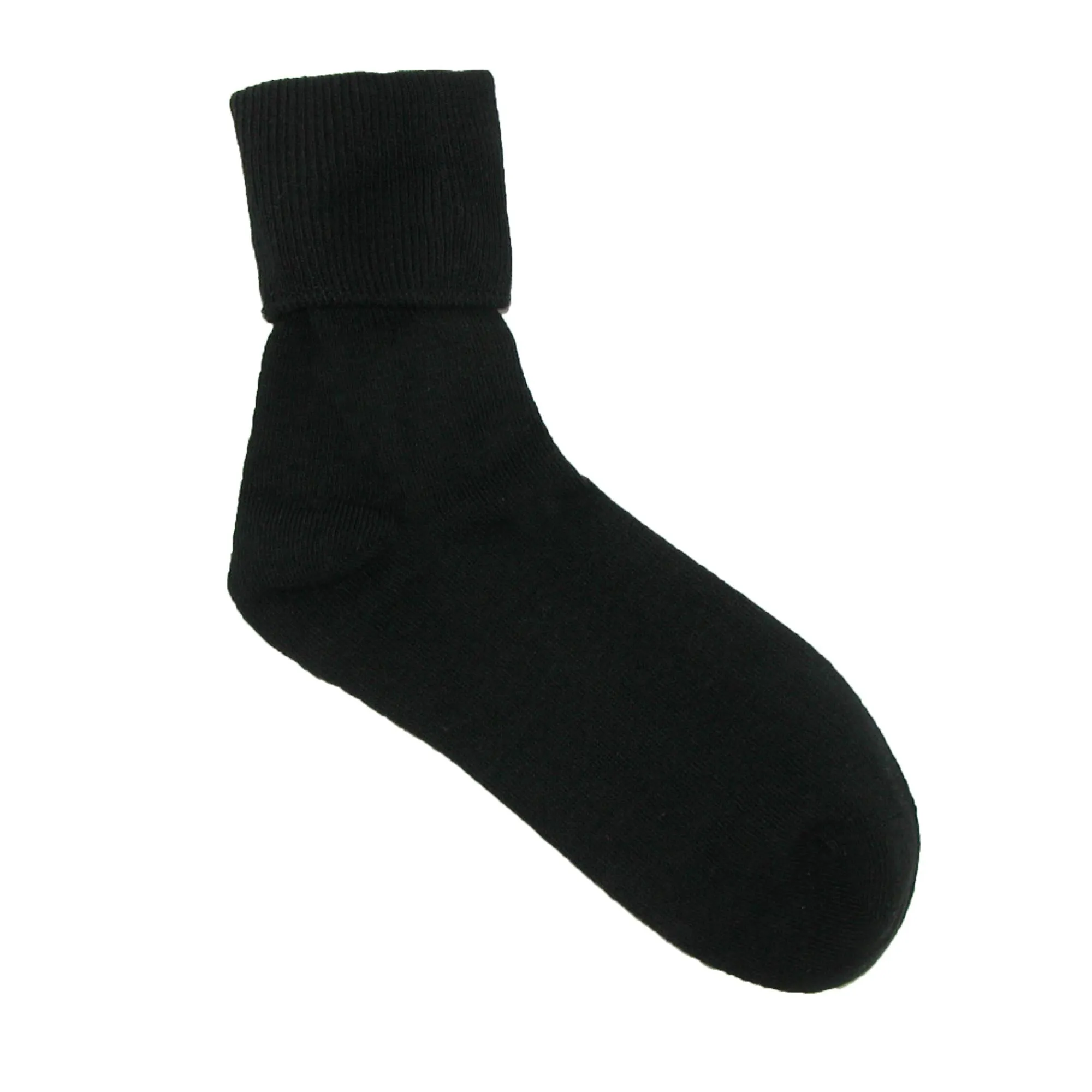 Jefferies Socks Women's Organic Cotton Turn Cuff Socks