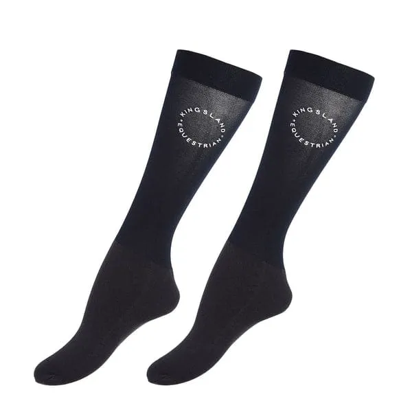 KL Ladies Show Socks Sylvia Wool Mix 2 Pack Navy
