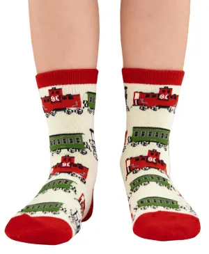 Large Train Kids Socks