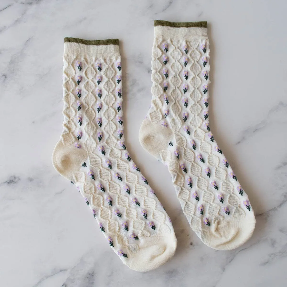 Little Daisy Diamond Shape Socks