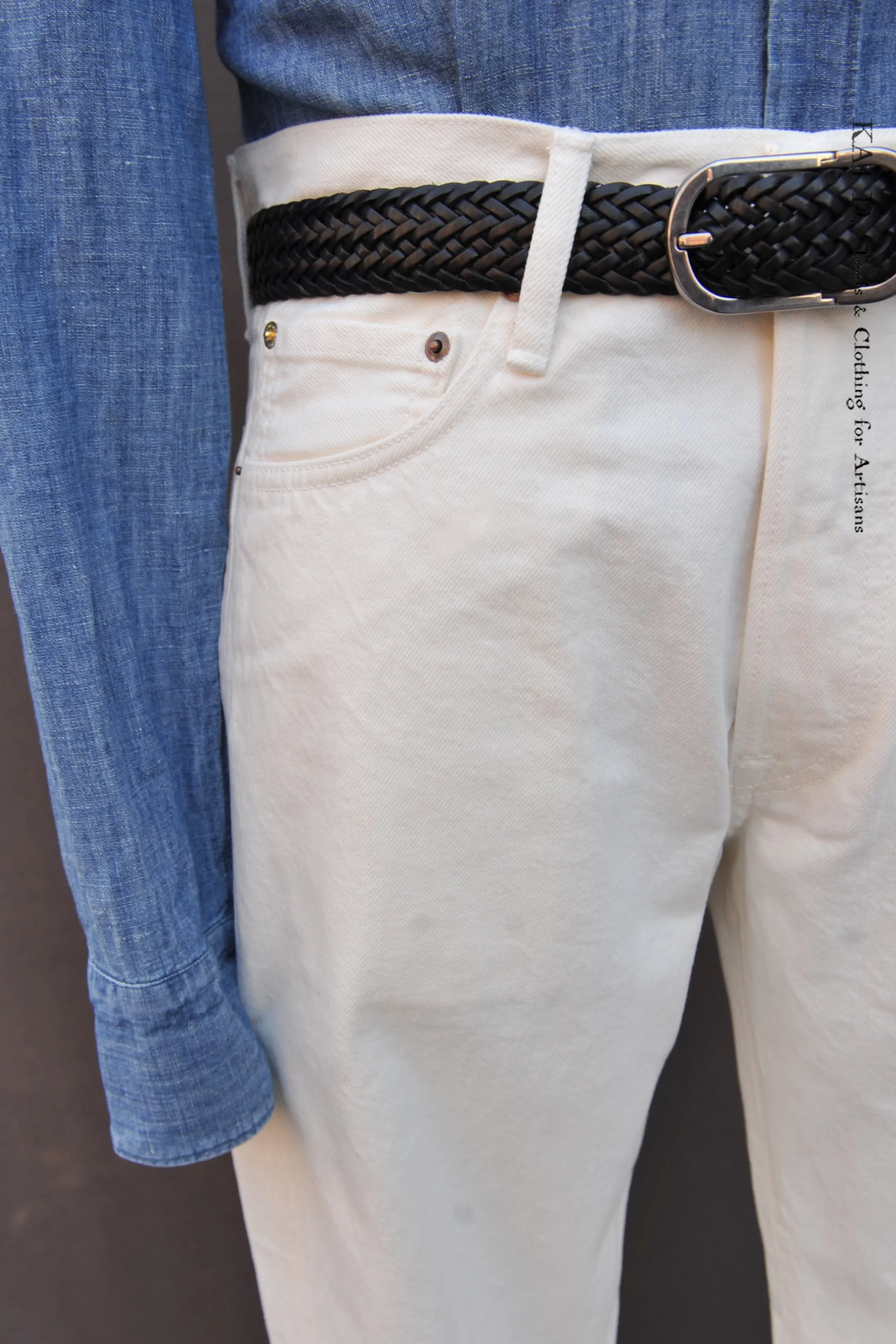M6 Straight Fit Jeans - 13oz Ecru - 30, 32, 35, 36