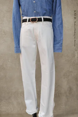 M6 Straight Fit Jeans - 13oz Ecru - 30, 32, 35, 36