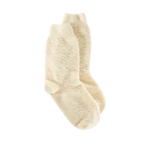 Maite The Irish Woman in White - "Women's" merino wool socks