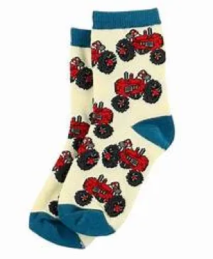 Medium Tractor Kids Socks