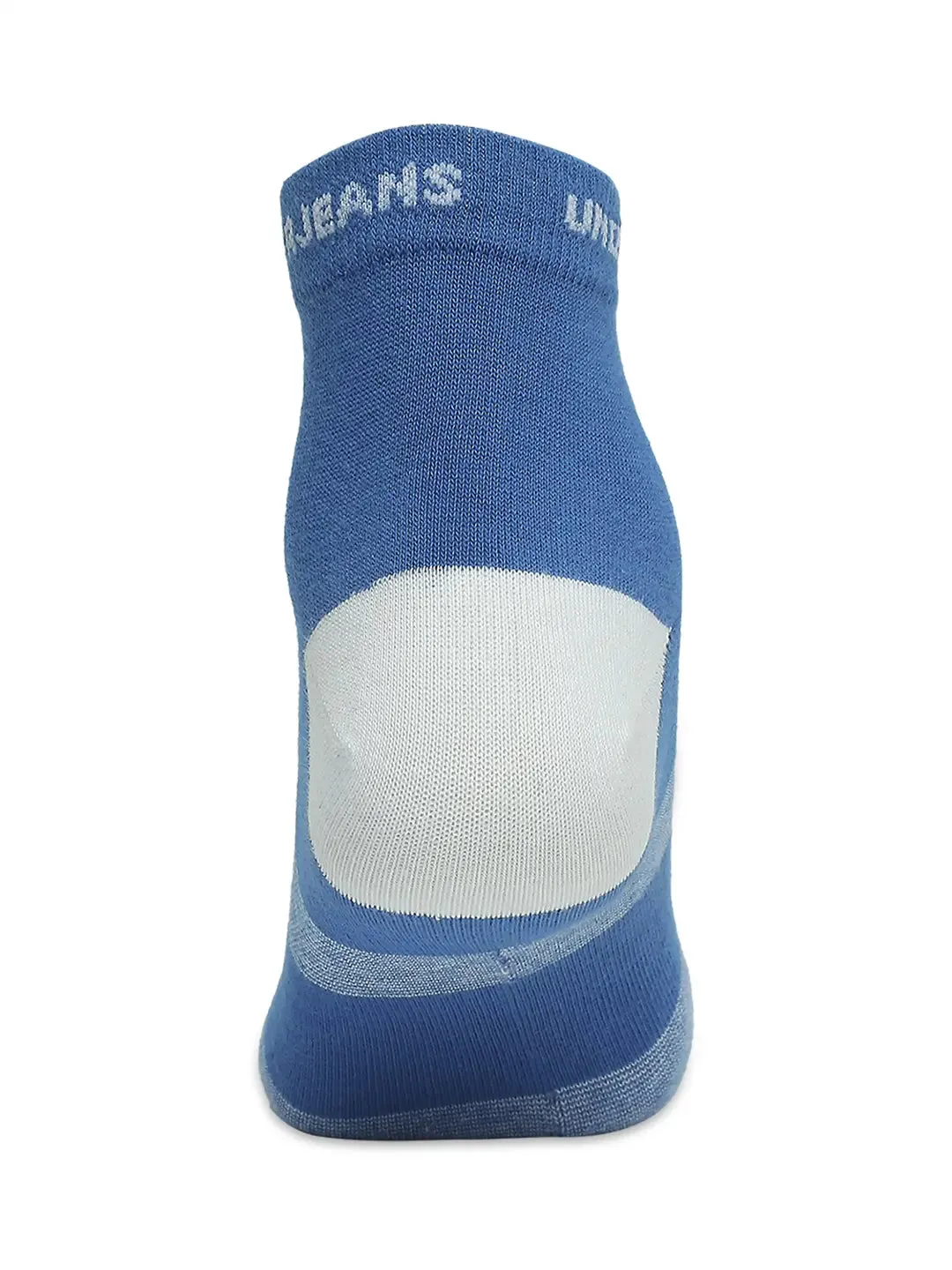 Men Premium Black & Royal Blue Ankle Length Socks - Pack Of 2- Underjeans By Spykar
