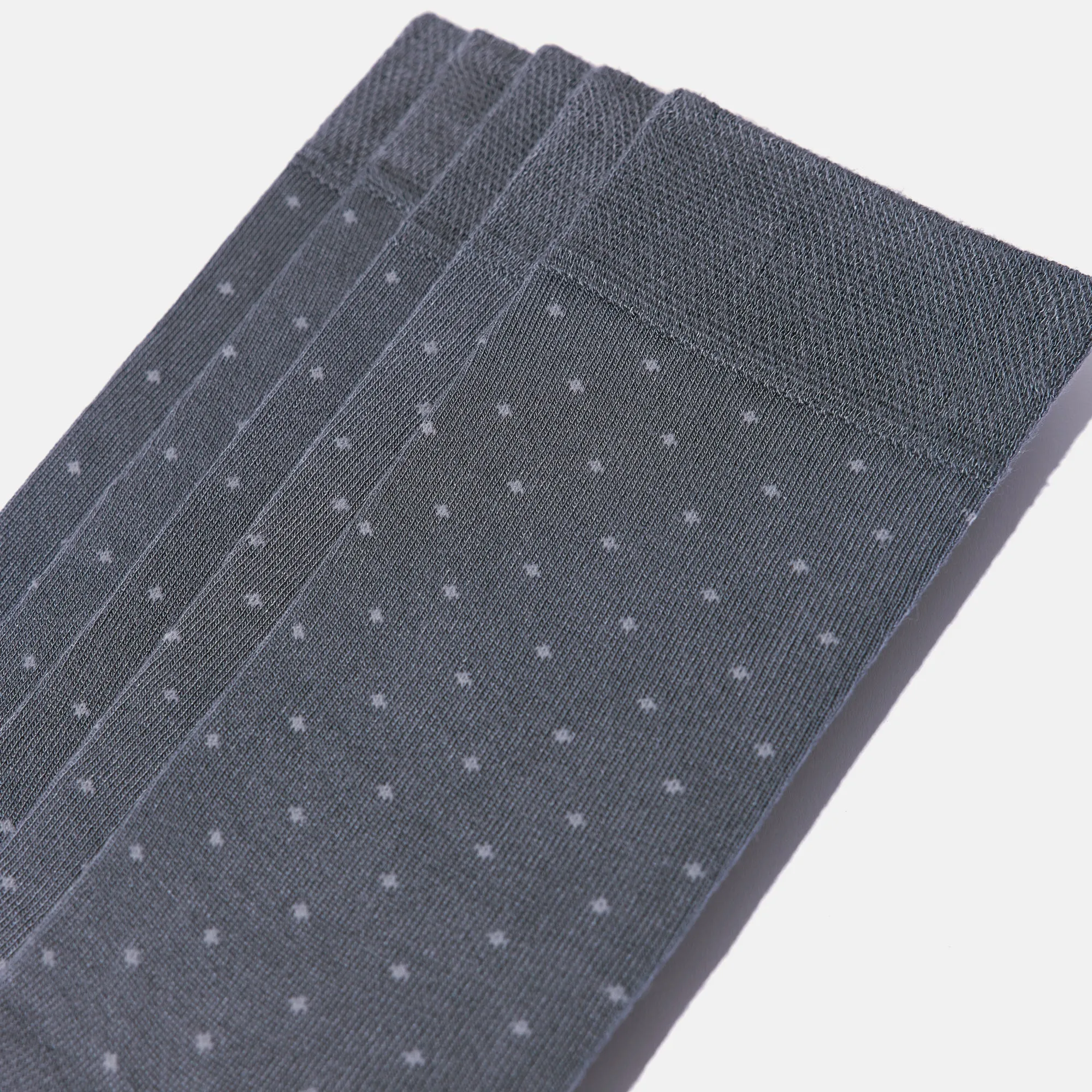 Men's Bamboo Dress Socks • Dotted Pack of 1/3/5 Pairs • Ocean Grey