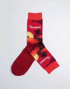 Men's Hawaii Sunset Crew Socks