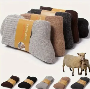Men's Merino Wool Crew Socks - Perfect for Cold Days